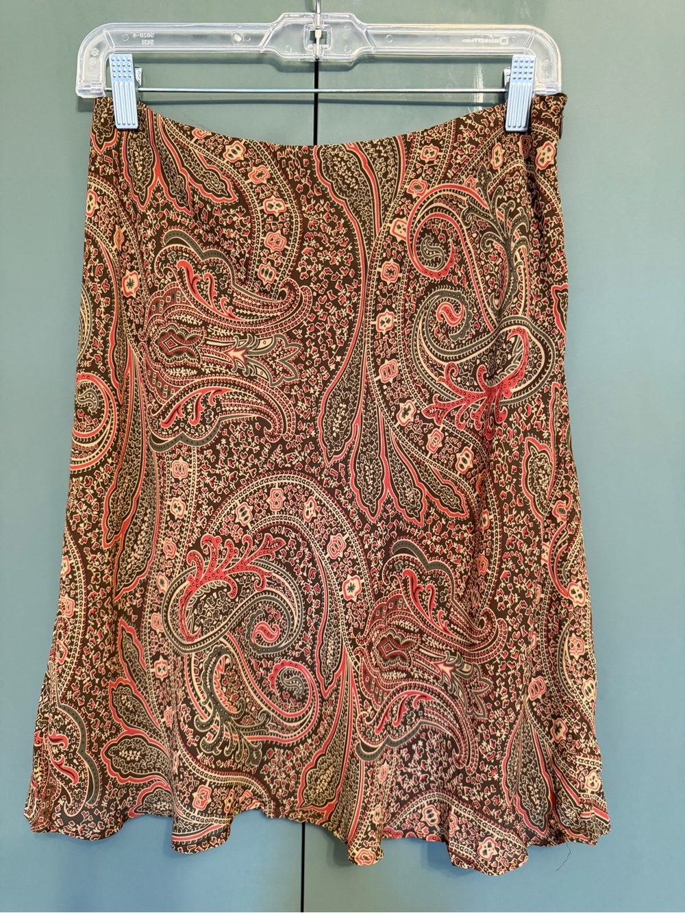 Vtg Ralph Ralph Lauren paisley skirt rayon size 8